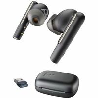 Plantronics Voyager Free 60 UC True Wireless Earbud Stereo, Mono Earset - Carbon Black - Binaural - In-ear - 3000 cm - Bluetooth - 20 Hz to 20 kHz -