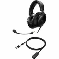 HyperX Cloud III Wired Over-the-ear, Over-the-head Stereo Gaming Headset - Black - Circumaural - 64 Ohm - 10 Hz to 21 kHz - 120 cm Cable - Electret -