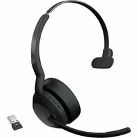 Jabra Evolve2 55 Wireless On-ear Mono Headset - Monaural - Supra-aural - 3000 cm - Bluetooth - 20 Hz to 20 kHz - MEMS Technology, Noise Cancelling -