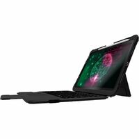STM Goods Dux Rugged Keyboard/Cover Case Apple iPad (10th Generation) Tablet, Apple Pencil (1st Generation) - Black - Bump Resistant, Spill Splash -