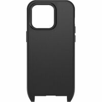 OtterBox React Carrying Case Apple iPhone 14 Pro Smartphone - Black - Drop Resistant - Nylon, Plastic Body - Neck Strap