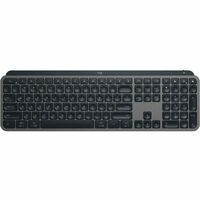 Logitech MX Keys S Keyboard - Wireless Connectivity - USB Interface - English - Granite - Membrane/Scissor Keyswitch - Bluetooth - 10 m - Computer, -