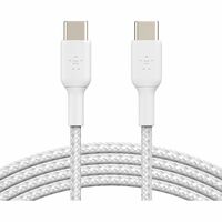Belkin 1 m USB-C Data Transfer Cable - 2 Pack - First End: 1 x USB Type C male - Second End: 1 x USB Type C male - White