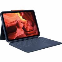 Logitech Rugged Combo 4 Touch Rugged Keyboard/Cover Case Apple, Logitech Tablet, Apple Pencil, Stylus - Spill Resistant, Drop Resistant, Fray Stain -