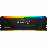 Kingston FURY Beast RAM Module - 16 GB (2 x 8GB) - RGB - DDR4-3200/PC4-25600 DDR4 SDRAM - 3200 MHz - CL16 - 1.35 V - Retail - Non-ECC - Unbuffered -