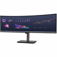 Lenovo ThinkVision P49w-30 49" Class Webcam Dual Quad HD (DQHD) Curved Screen LED Monitor - 32:9 - 49" Viewable - In-plane Switching (IPS) Technology