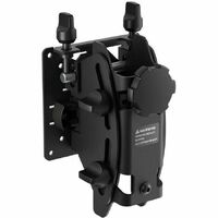 Atdec Mounting Bracket for Monitor, Curved Screen Display, Display, Flat Panel Display - Black - Height Adjustable - 61 cm to 139.7 cm (55") Screen -