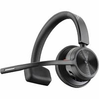 Poly Voyager 4300 UC 4310 Wired/Wireless Over-the-head, On-ear Mono Headset - Black - Microsoft Teams Certification - Google Assistant, Siri - - - cm