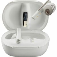 Poly Voyager Free 60+ UC Wireless Earbud Stereo Earset - White Sand - Microsoft Teams Certification - Siri, Google Assistant - Binaural - In-ear - cm
