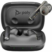 Poly Voyager Free 60 UC True Wireless Earbud Stereo Earset - Carbon Black - Microsoft Teams Certification - Google Assistant, Siri - Binaural - - cm