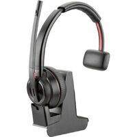 Poly Savi 8200 Office 8210-M Wireless On-ear, Over-the-head Mono Headset - Black - Monaural - Supra-aural - 18000 cm - Bluetooth/DECT - 32 Ohm -