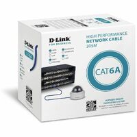D-Link Cat6A U/FTP Cable 23AWG with PVC Jacket Blue 305m in Reelex packaging