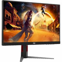 AOC Q27G4 27" Class WQHD Gaming LED Monitor - Black, Red - 27" Viewable - Fast IPS - LED Backlight - 2560 x 1440 - 1.07 Billion Colors - Adaptive - -