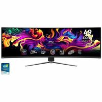 MSI MPG 491CQP QD-OLED 49" Class Dual Quad HD (DQHD) Curved Screen Gaming OLED Monitor - 32:9 - Metallic Black - 49" Viewable - OLED - Quantum Dot -