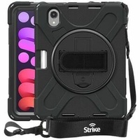Strike Apple iPad Mini 6 Rugged Case with Handstrap & Lanyard Shoulder Strap