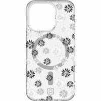 Incipio Forme Case for Apple iPhone 16 Pro Smartphone - Ditzy Floral Silver - Drop Resistant, Bacterial Resistant, Scratch Resistant, Discoloration -