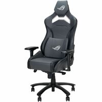 ROG Chariot X Core gaming chair in racing-car style featuring an adjustable high-density foam headrest memory-foam lumbar support 4D adjustable