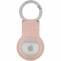Incase Woolenex AirTag Asset Tracking Tag Holder - 91.4 mm x 40.6 mm x 5.1 mm x - Metal, Polyester - Blush Pink - Key Ring