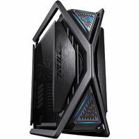 ROG Hyperion GR701 BTF Edition E-ATX computer case motherboard hidden connectors design support 420 mm dual radiator support four 140 mm fans metal