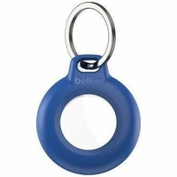 WATERPROOF SECURE HOLDER WITH KEY RING FOR AIRTAG - BLUE