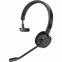 Jabra Evolve 65 TE Wireless Over-the-head, On-ear Mono Headset - Black - Microsoft Teams Certification - Monaural - Supra-aural - 3048 cm - Bluetooth