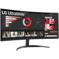 LG Ultrawide 34WR50QK-B 34" Class UWQHD LED Monitor - 21:9 - 34" Viewable - Vertical Alignment (VA) - LED Backlight - 3440 x 1440 - 300 cd/m² -