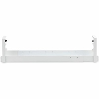 StarTech.com Under Desk Cable Management Tray, Length Adjustable, Clamp-On Installation, No Drilling Required, White - Length adjustable cable tray