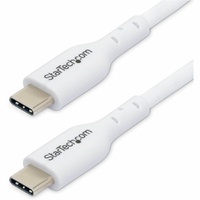 StarTech.com 3m (9.8ft) White USB-C Charging Cable, USB 2.0 Type-C Laptop Charger Cord, 60W Power Delivery, TPE Jacket, Data Transfer Cable - USB-C a