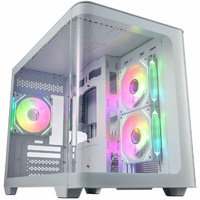 FSP S380-WA: Stylish M-ATX mid-tower with 3D curved glass 3 ARGB fans supports Micro ATX/Mini-ITX dual-chamber design excellent cooling options and