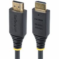 StarTech.com 50cm (1.6ft) Premium Certified High Speed HDMI Cable, 4K 60Hz/1440p 144Hz, 18Gbps, UHD HDMI 2.0 Cord, TPE Jacket -