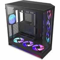 NZXT H9 Flow CM-H92FB-P1 Computer Case - ATX Motherboard Supported - Mid-tower - Glass, Tempered Glass, Steel, Galvanized Cold Rolled Steel (SGCC) -