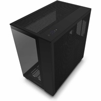 NZXT H9 Flow CM-H92FB-01 Computer Case - ATX Motherboard Supported - Mid-tower - Glass, Tempered Glass, Steel, Galvanized Cold Rolled Steel (SGCC) -