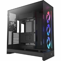 NZXT H9 Flow CM-H92FB-R1 Computer Case - ATX Motherboard Supported - Mid-tower - Tempered Glass, Steel, Galvanized Cold Rolled Steel (SGCC) - Black -