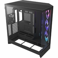 NZXT H3 Flow CC-H31FB-01 Computer Case - Micro ATX, Mini ITX Motherboard Supported - Mid-tower - Galvanized Cold Rolled Steel (SGCC), Tempered Glass