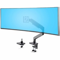 StarTech.com Monitor Desk Mount for up to 49in 32:9 Ultrawide Curved Screen, Mechanical Spring Arm, C-Clamp/Grommet, Max Weight 44lb/20kg - Monitor -