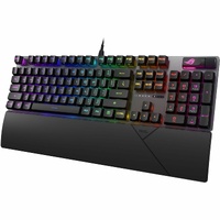 ROG Strix Scope II RX gaming keyboard with pre-lubed ROG RX optical switches IP57 waterproof protection sound-dampening foam