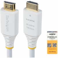 1.8m (6ft) Premium Certified High Speed HDMI Cable 4K 60Hz/1440p 144Hz HDR10/HDCP 2.2/ARC 18Gbps UHD HDMI 2.0 Cord for TV/Monitor/Display TPE Jacket