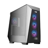 PRISM Mid Tower Chassis including 4*12cm ARGB FANs at Rear panel and Side panel.