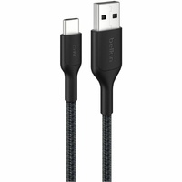 BoostCharge Pro Braided USB-A to USB-C Cable 15W 2M Black