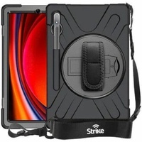 Strike Rugged Case with Hand Strap and Lanyard For Samsung Galaxy Tab S10FE/S9 FE/S9/S8/S7