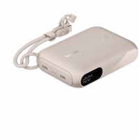 BoostCharge Power Bank 10K with Display - Sand