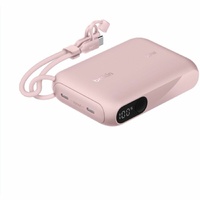 BoostCharge Power Bank 10K with Display - Pink