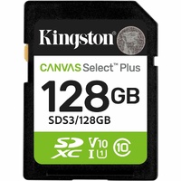 128GB SDXC Canvas Select Plus Gen3 150MB/s C10 UHS-I U1 V10