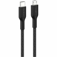 BoostCharge Pro USB-C to Micro-USB Braided Cable 1M Black
