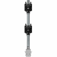 Atdec Desk Mount for Monitor, Display, Flat Panel Display, Curved Screen Display, Grommet - Silver, Black - Landscape/Portrait - Height Adjustable -