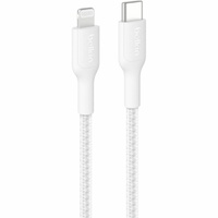BoostCharge Pro USB-C Braided Cable with Lightning Connector 1m - White