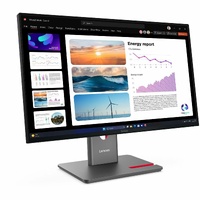 ThinkVision P24q-40 23.8in QHD IPS 2560x1440 Anti-glare HDMI 2.1 DP In/Out USB Hub Modular Cam/Speaker Support Tilt/Swivel/Pivot/Height Adj. Raven