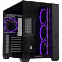ASUS A32 PLUS Black ATX case offers support for 360mm radiators and 420mm graphics cards with Black or White color options four pre-installed ARGB