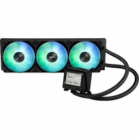 AYW Gaming LC 360 ARGB LCD all-in-one CPU liquid cooler with advanced cooling performance vivid 2.4 IPS screen pre-installed ARGB fans and Aura