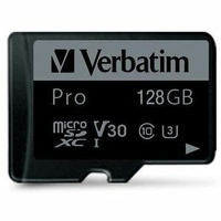 Verbatim Pro Micro SDXC 128GB Class 10 UHS-I U3 w/ Adaptor